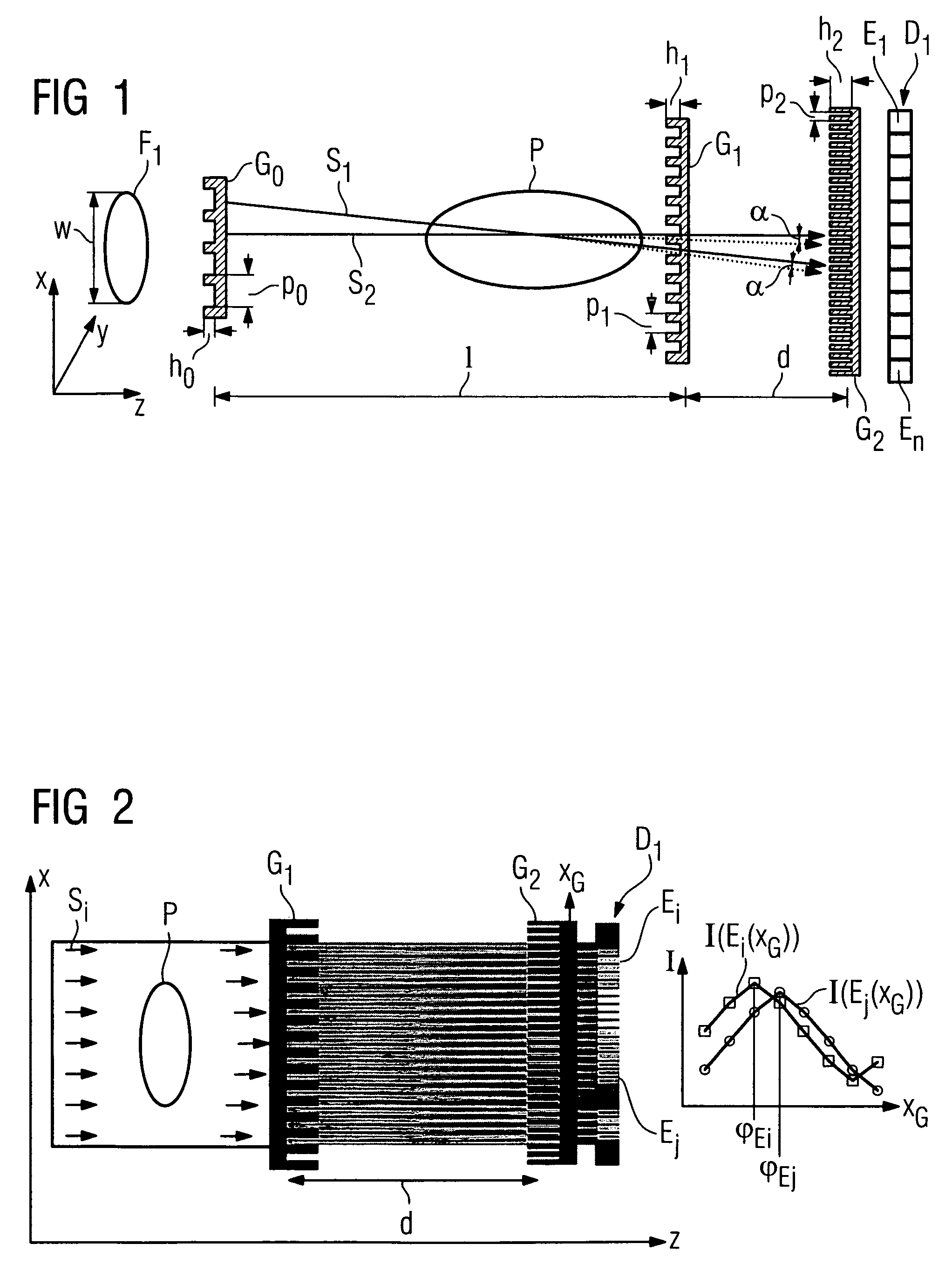 Focus/detector system of an x-ray apparatus for generating phase contrast recordings