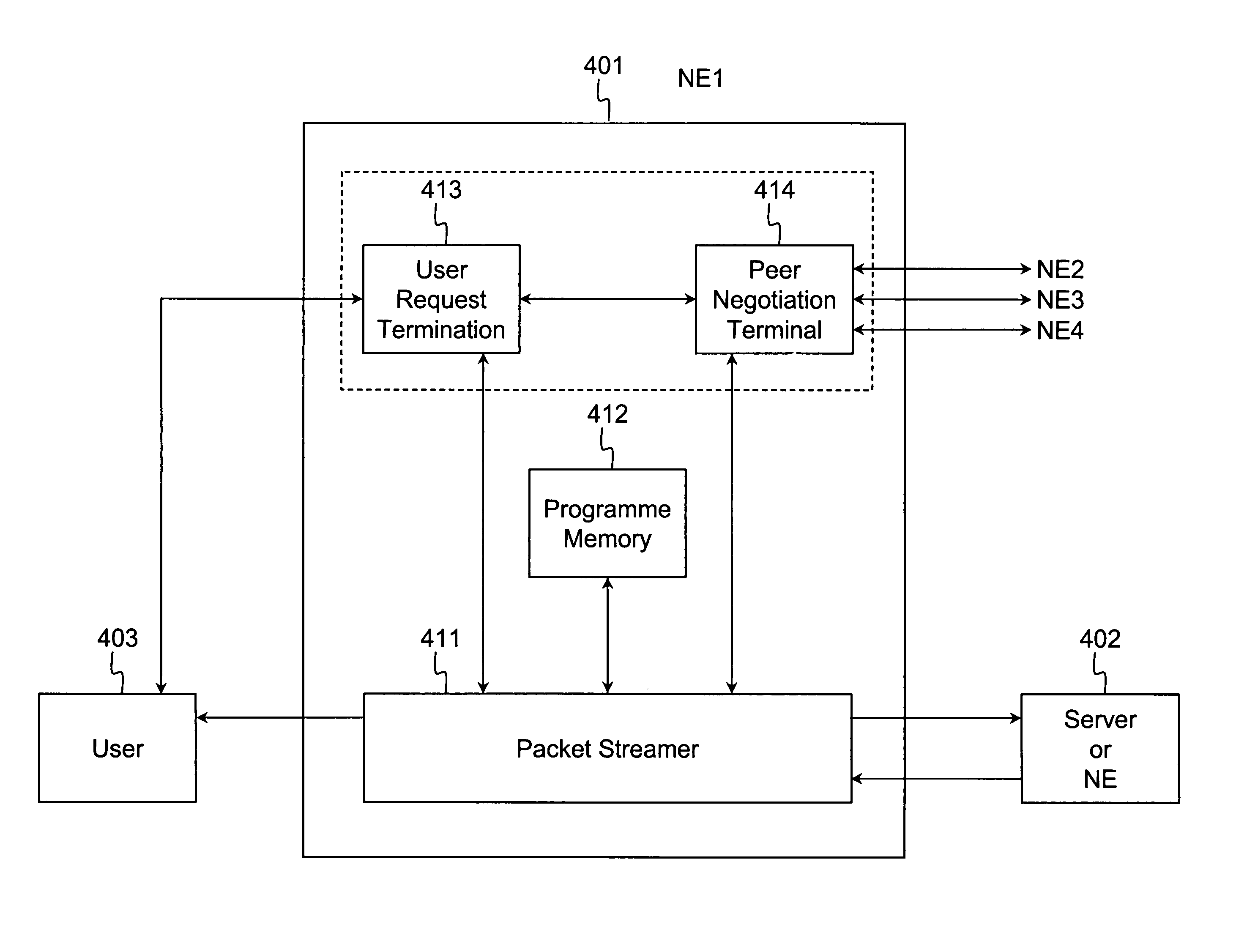 Device for recording a broadcasted programme