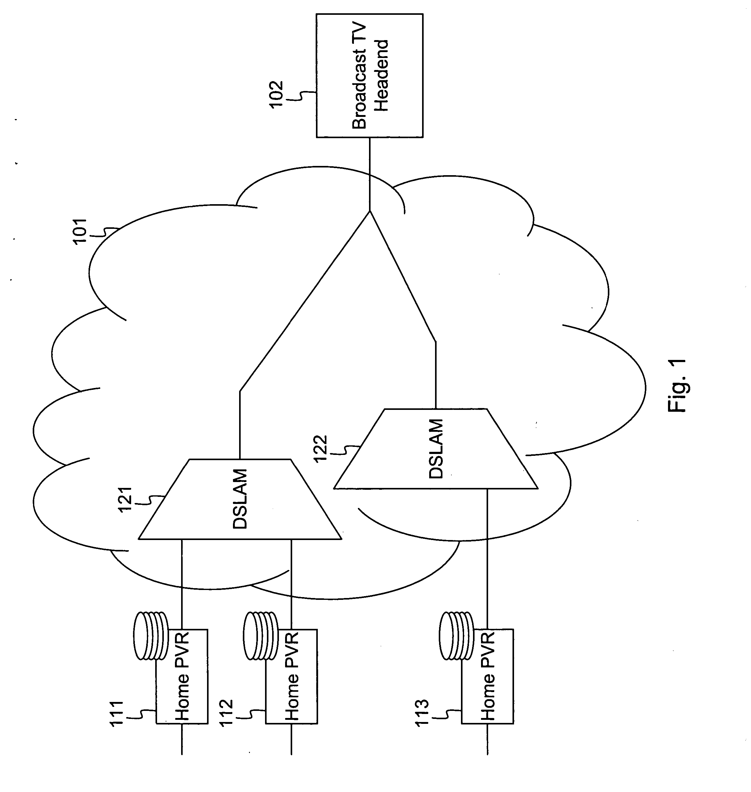 Device for recording a broadcasted programme