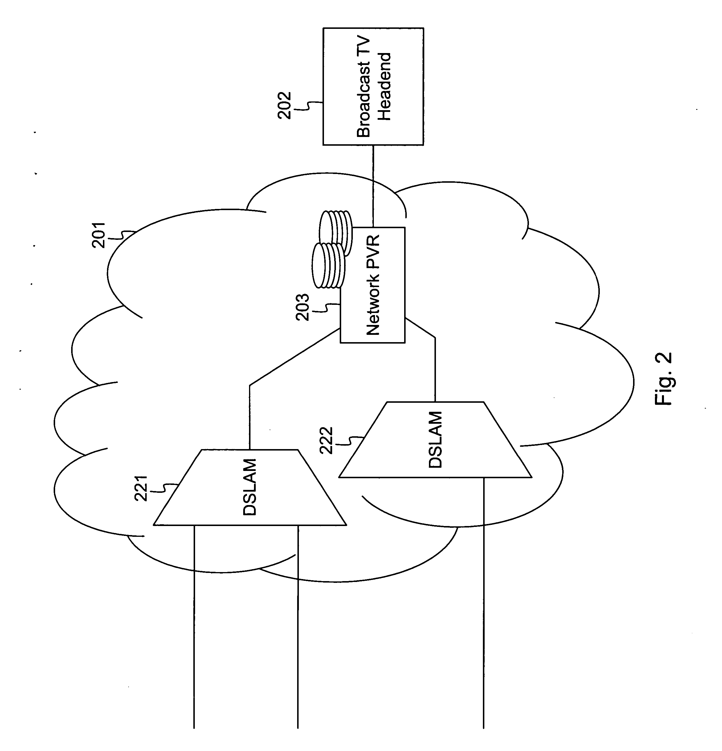 Device for recording a broadcasted programme