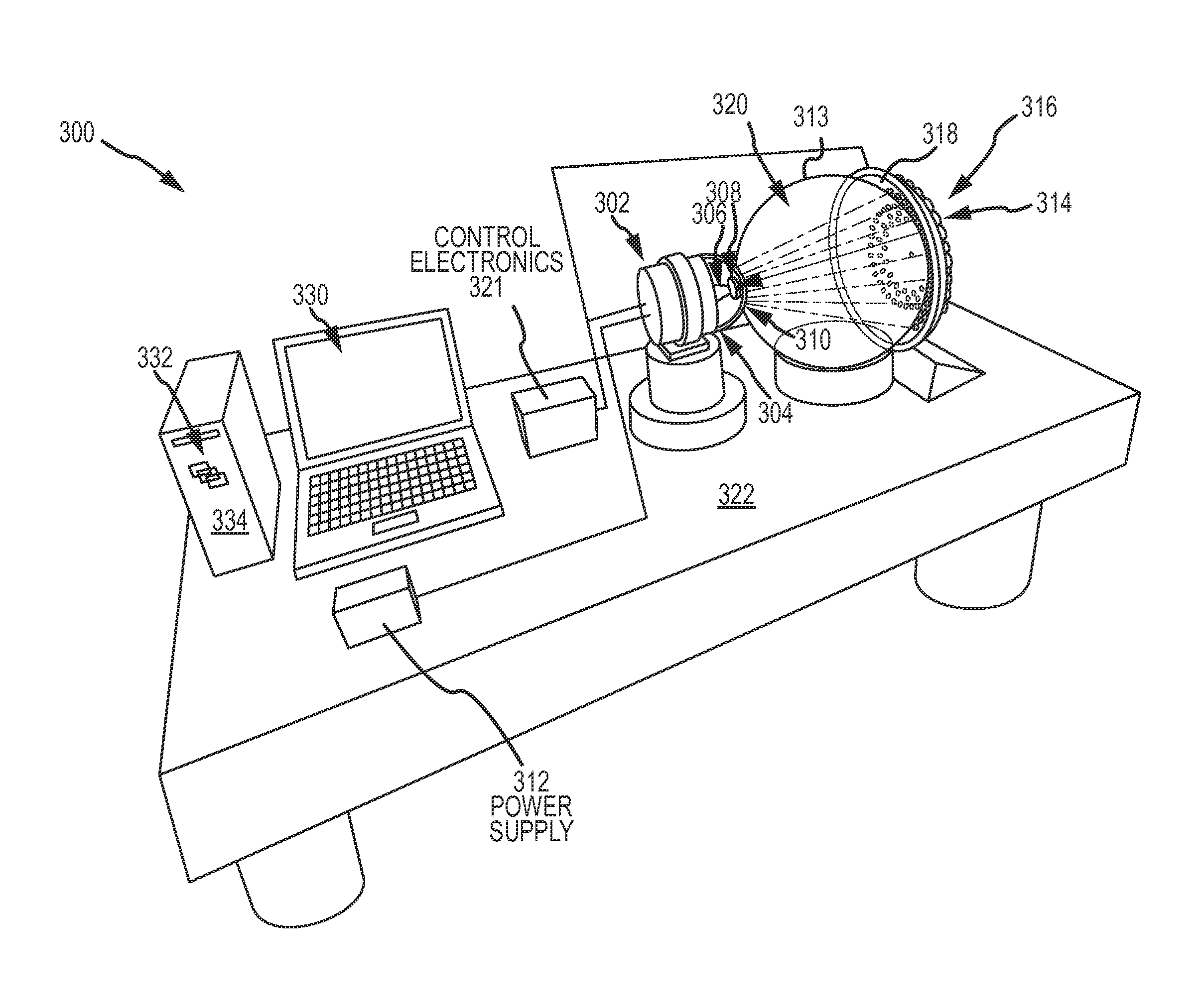 Compact fixed-source array test station for calibration of a semi-active laser (SAL) seeker