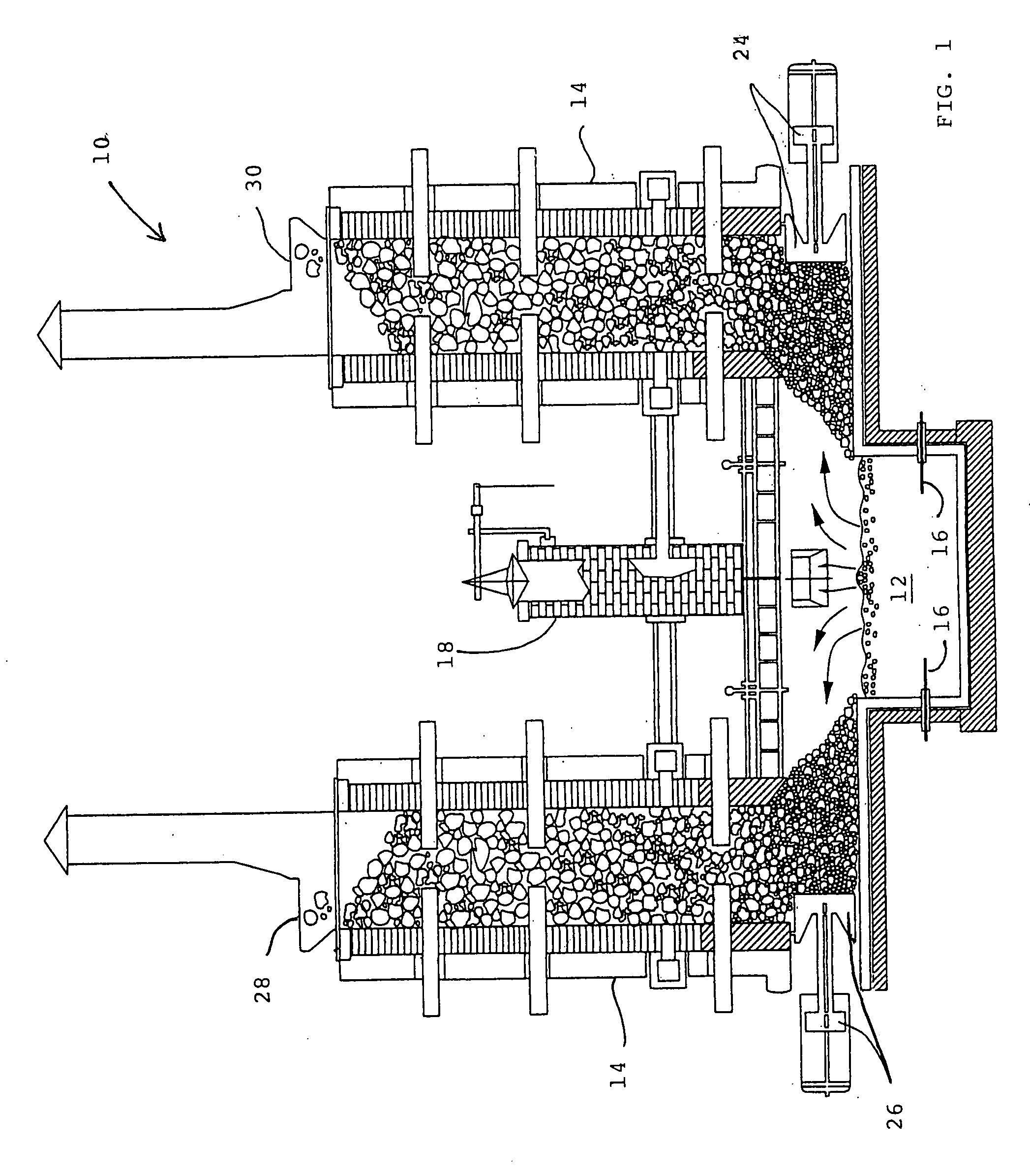 Submerged fired vertical furnance