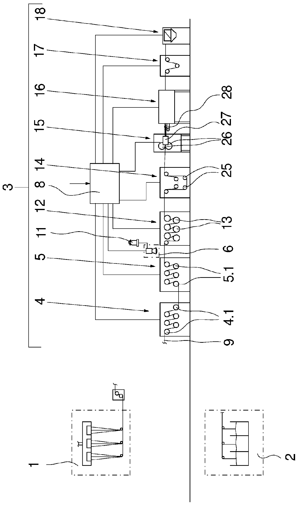 Method and device for quality monitoring of a plurality of melt-spun fiber slivers of tow