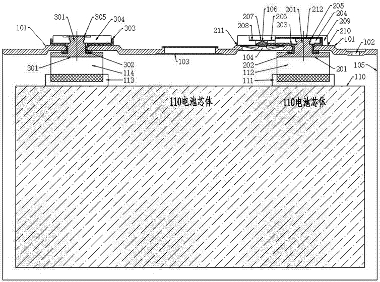 Battery cover plate of external double-fuse protection device