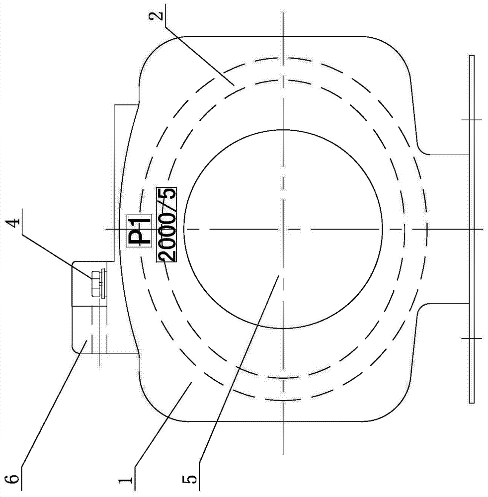 Automatic detecting type outdoor low-voltage metering current transformer