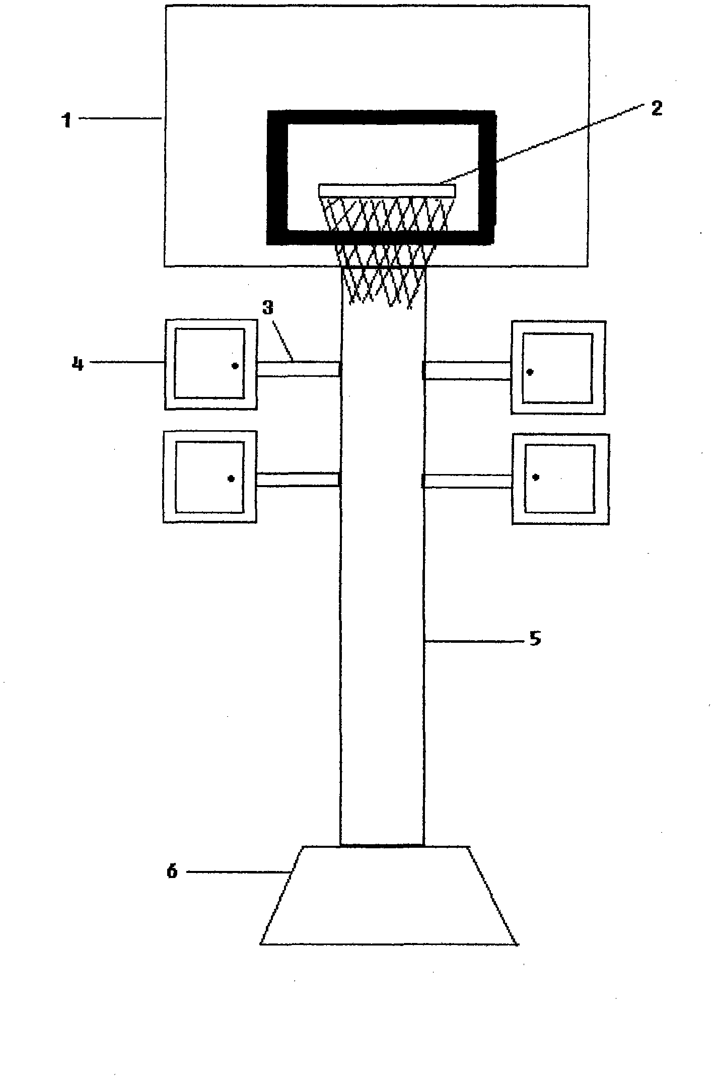 Novel basketball stand