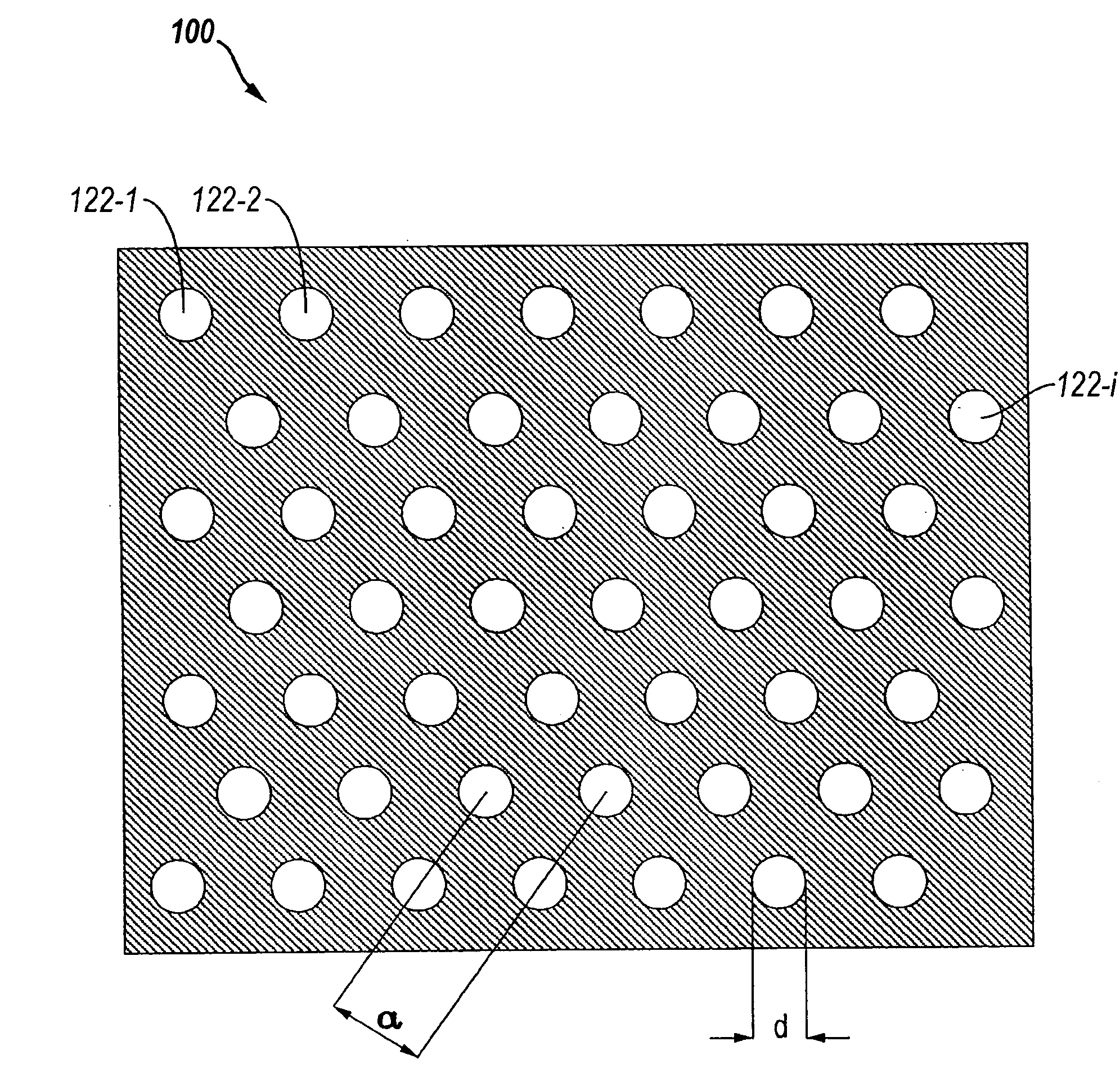 LED including photonic crystal structure