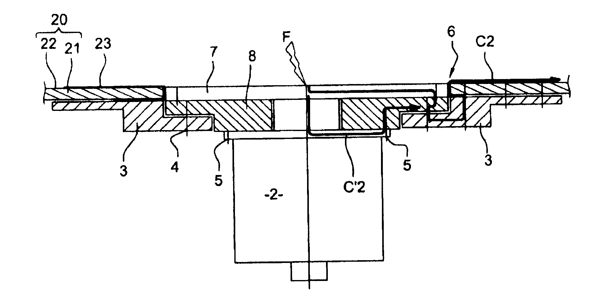 System for dissipating a lightning current generated by a thunderstorm discharge on an aircraft