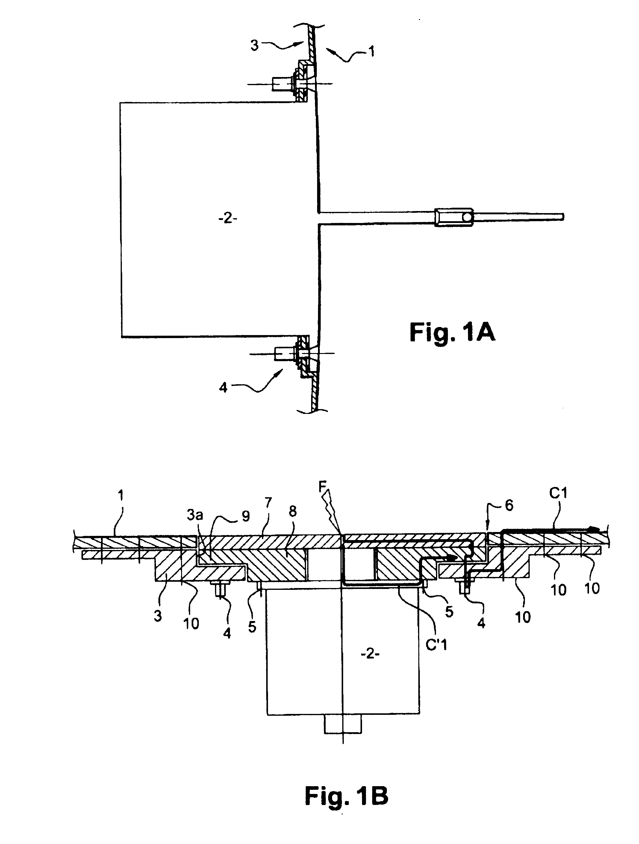 System for dissipating a lightning current generated by a thunderstorm discharge on an aircraft