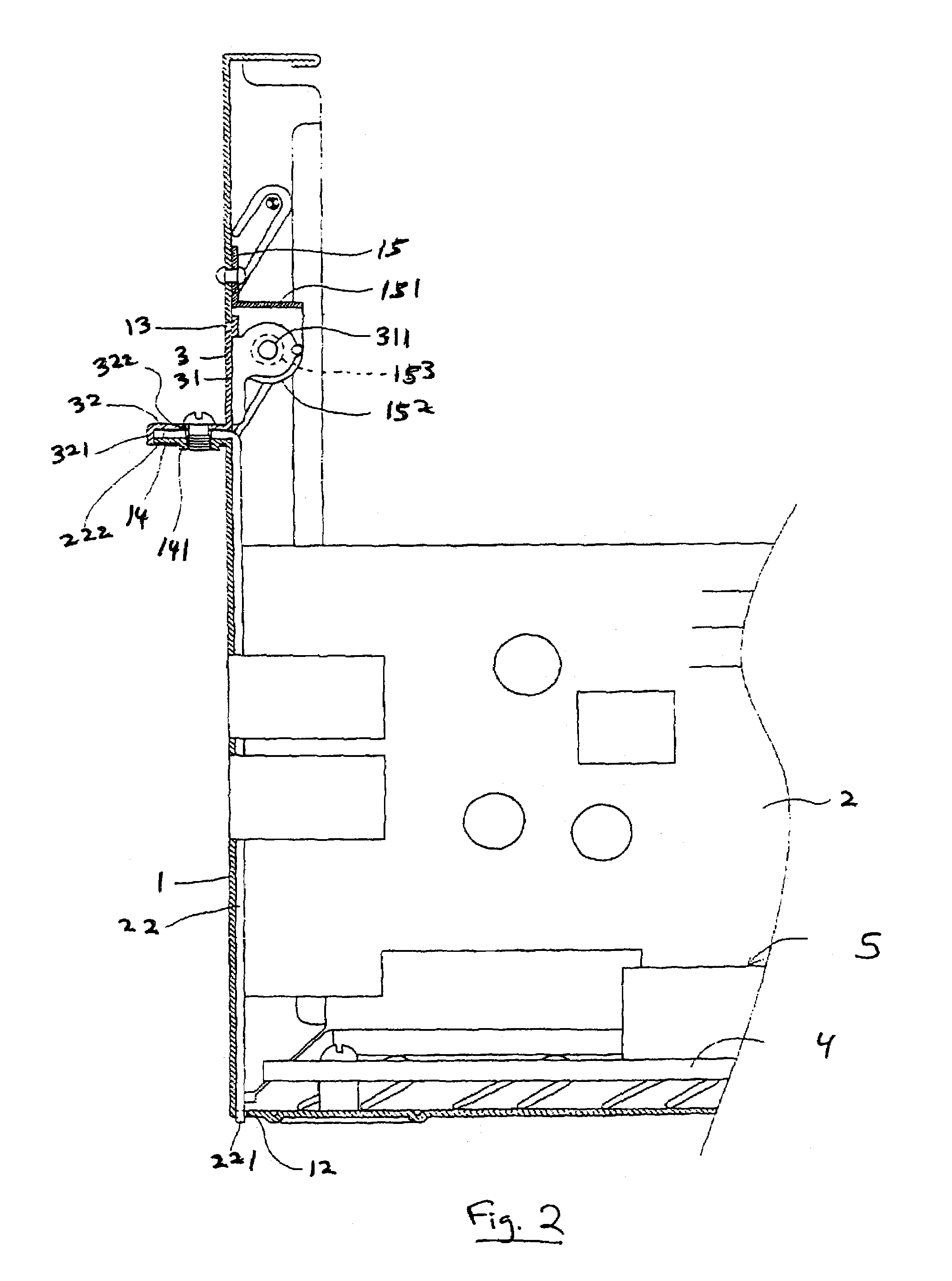 Mounting device for interface card