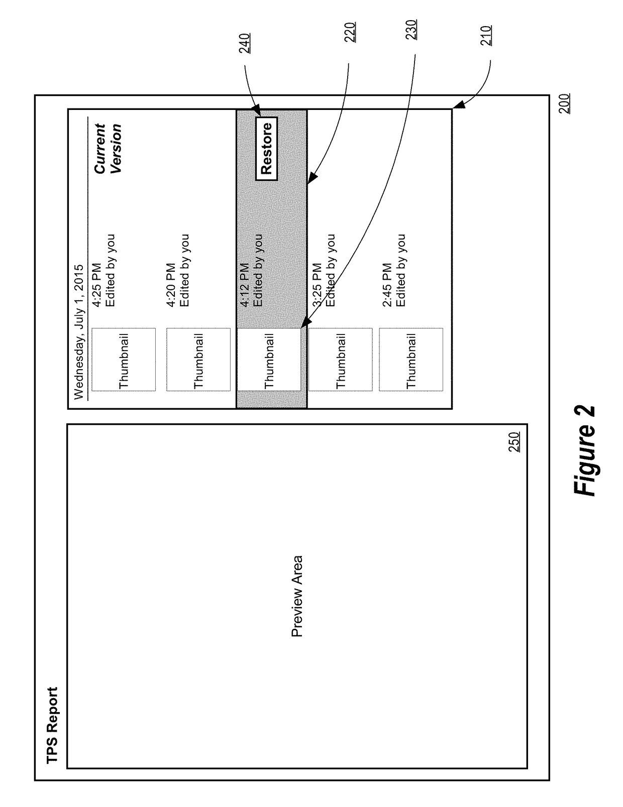 Techniques for providing user interface enhancements for online content management system version histories