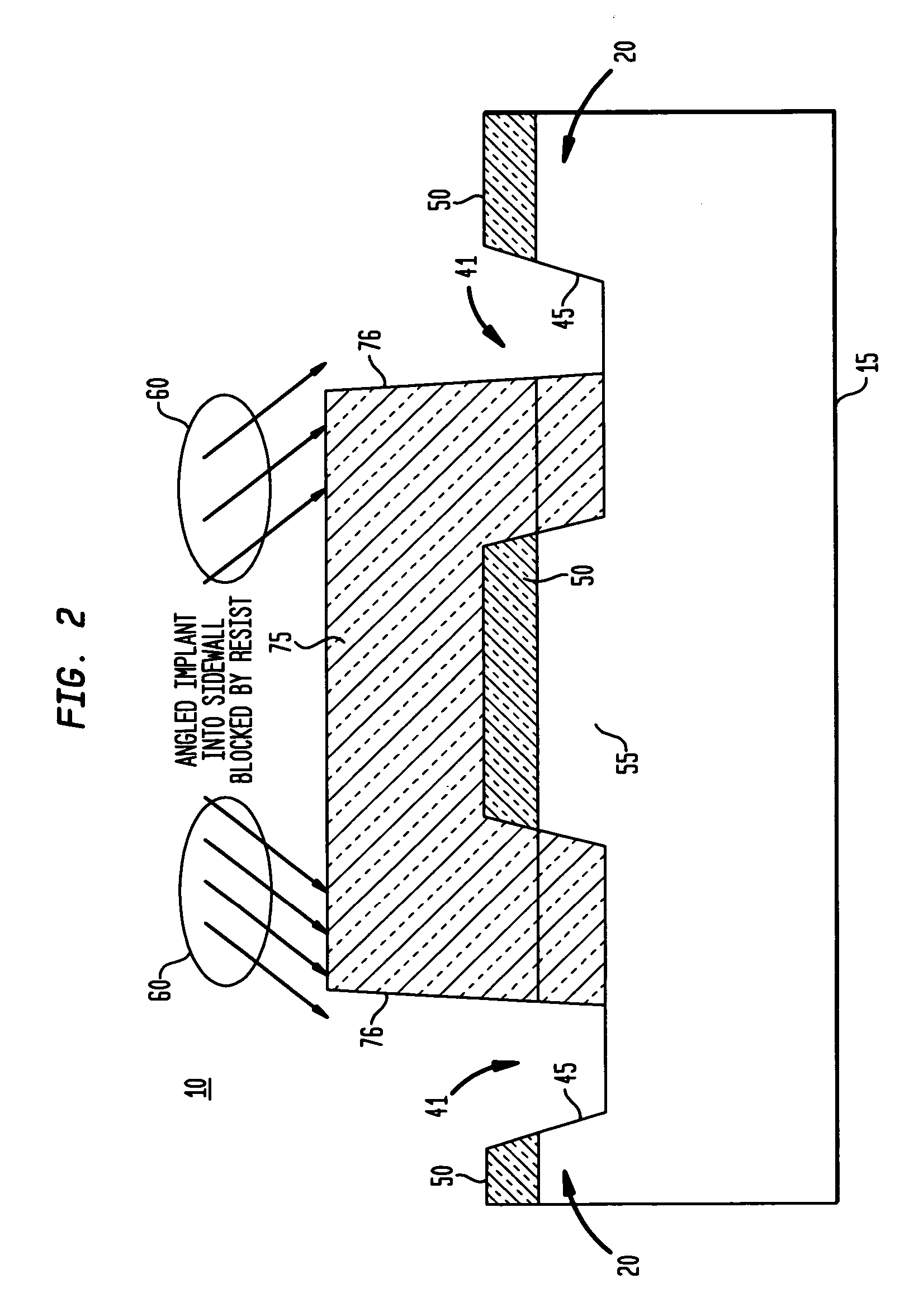 Masked sidewall implant for image sensor