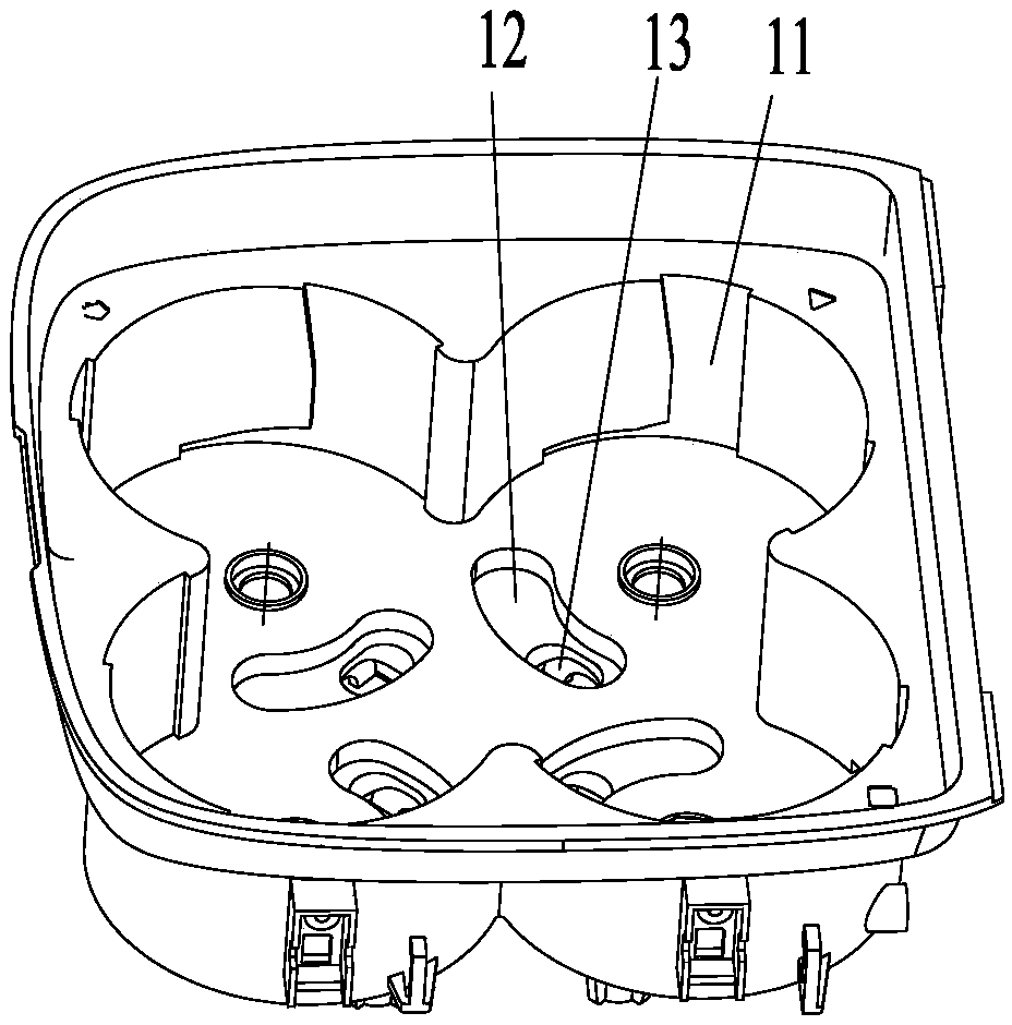 Material adding structure and seasoning machine