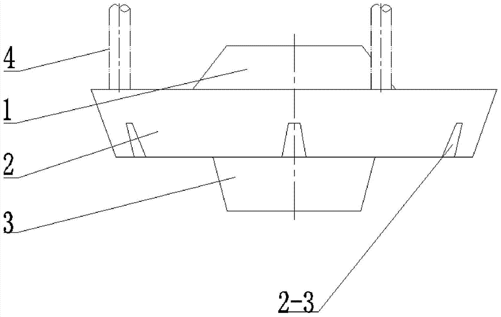 Double-truncated-cone type pile shoe