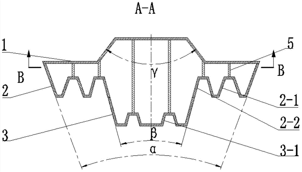 Double-truncated-cone type pile shoe