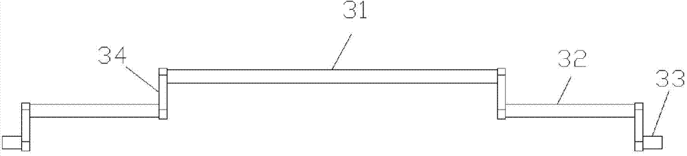 Double-twisted rocker type passive walking device