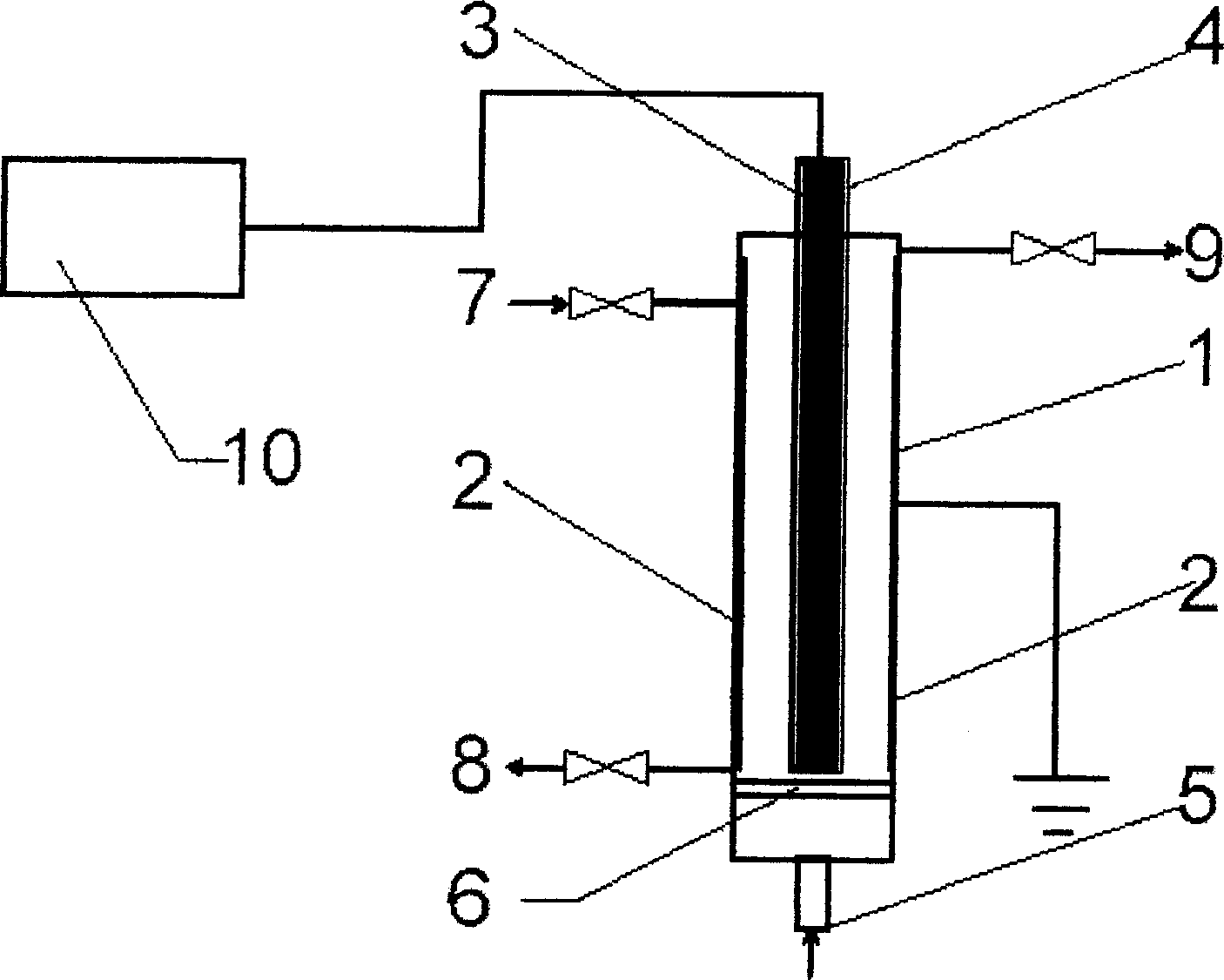 Water-treating bipolar pulse discharge process