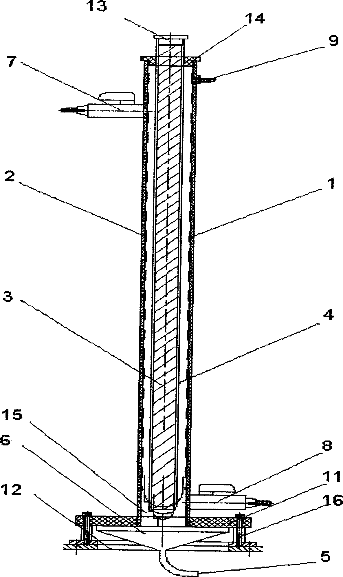 Water-treating bipolar pulse discharge process