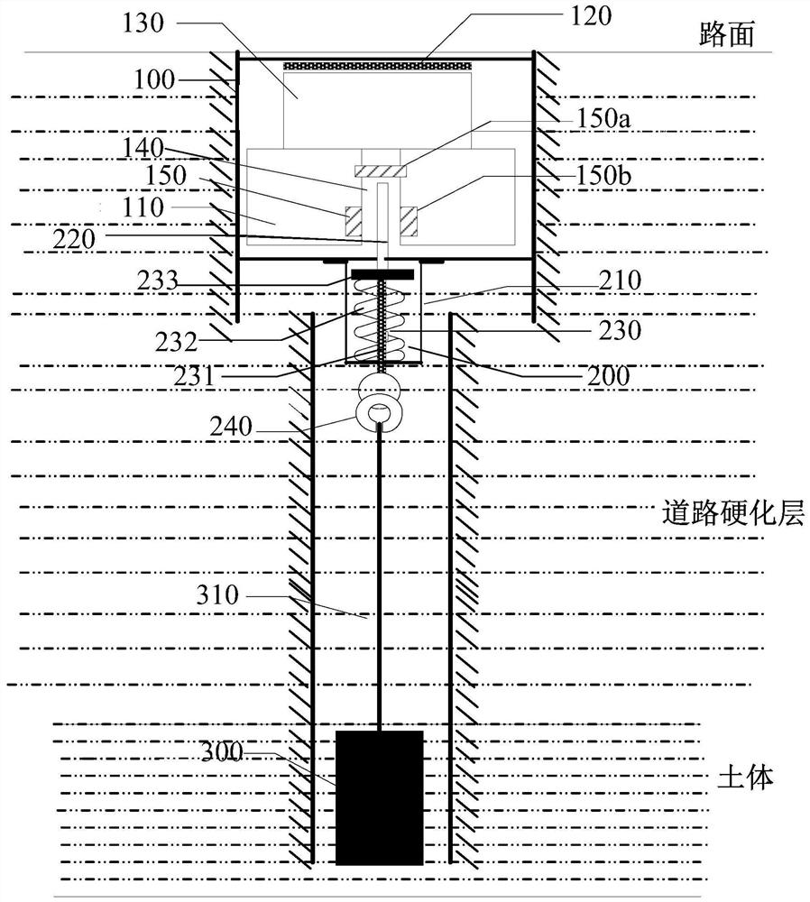 Road collapse wireless monitoring device and system thereof