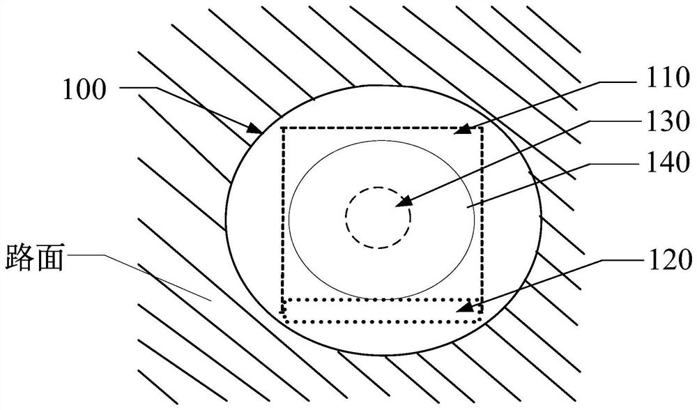 Road collapse wireless monitoring device and system thereof