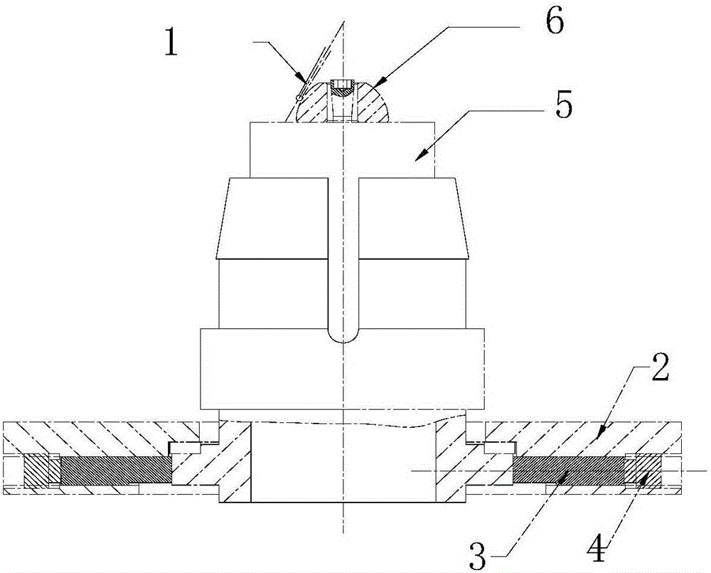 Hemispherical dynamic pressure bearing part grinding tool and grinding method