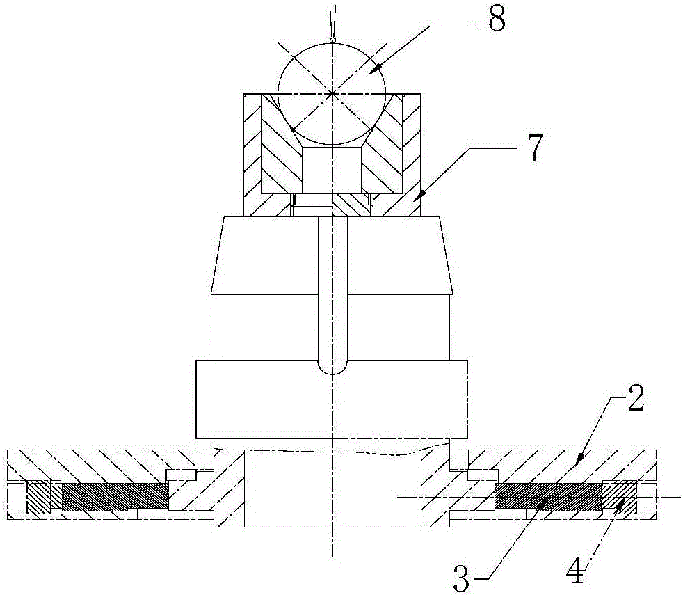 Hemispherical dynamic pressure bearing part grinding tool and grinding method