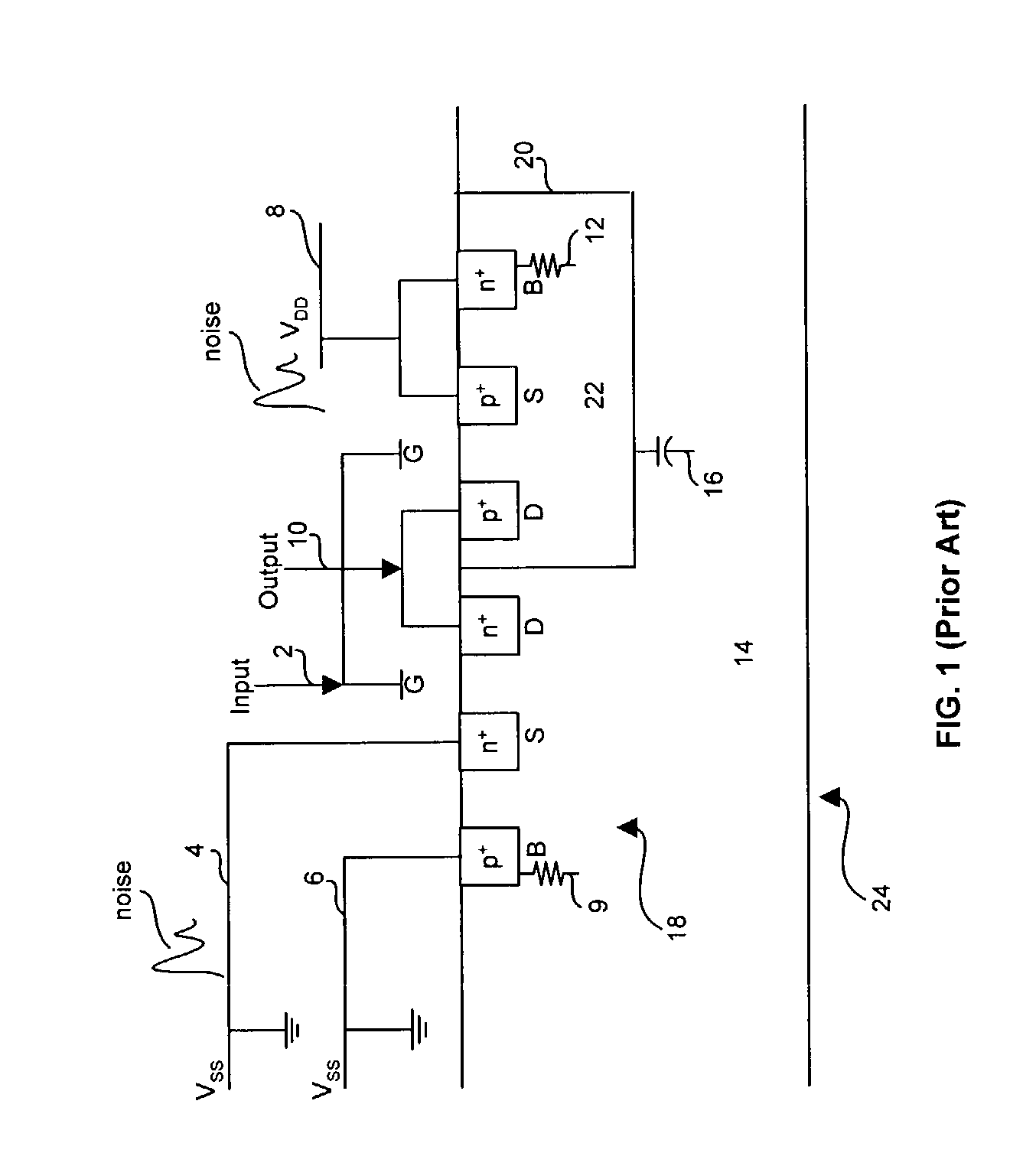 Apparatus for a differential self-biasing CMOS amplifier