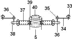 Suction and rotary scraping type endometrial epithelium cell gathering device for goat