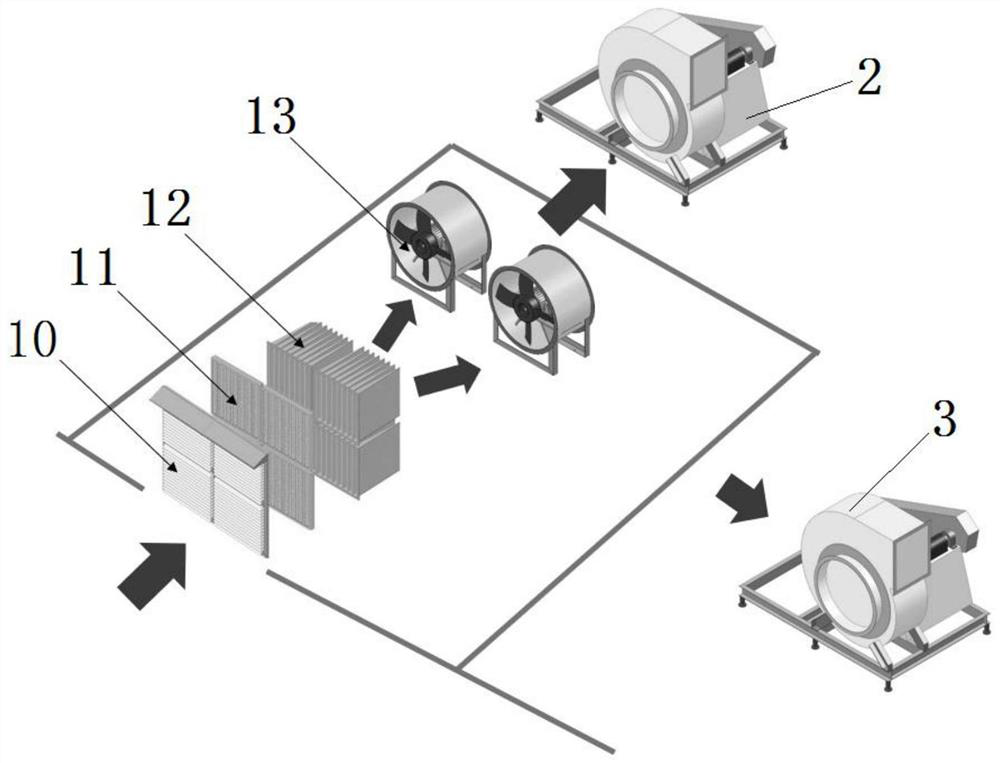 Sanitary bottom air exhaust low-temperature spray drying device