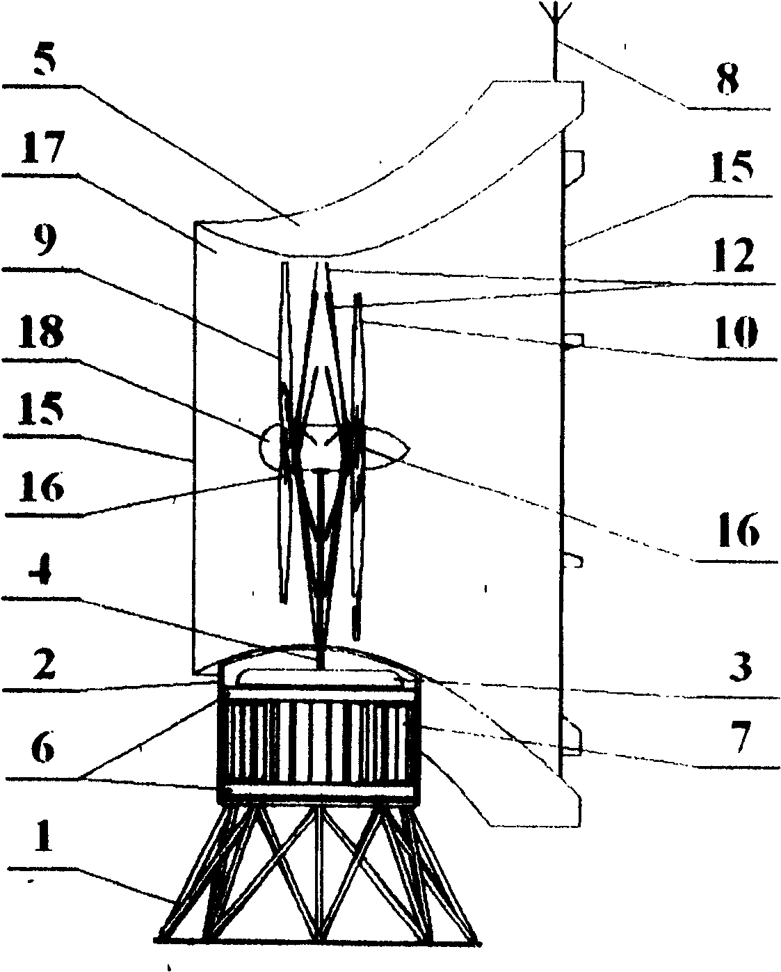 Roof windpower generating apparatus