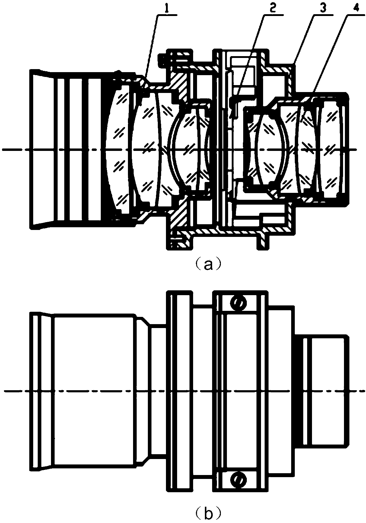 A full-frame transfer type ccd camera inter-lens shutter device