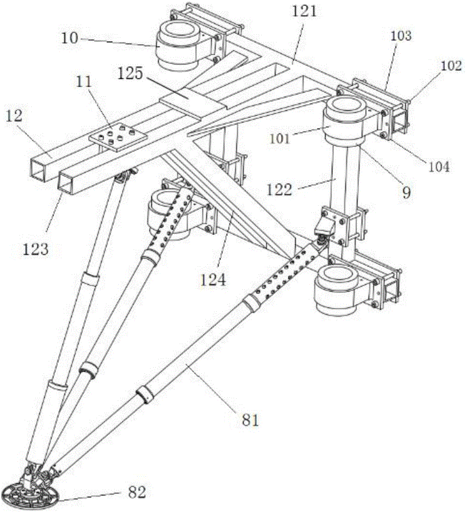 Drop test device and drop test method of lander landing gear