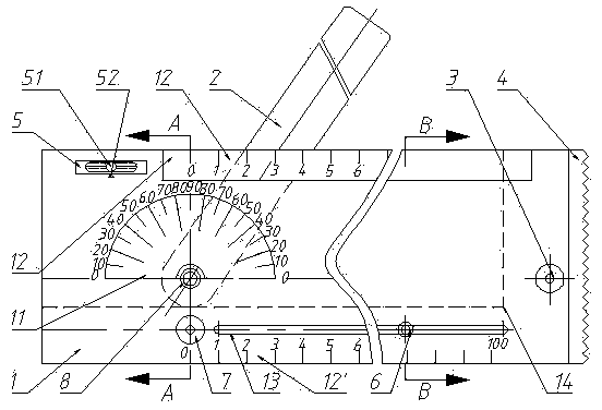 Teaching plotting instrument