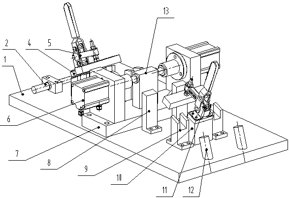 Ride-type motorcycle tail pipe assembly processing clamp and processing method thereof