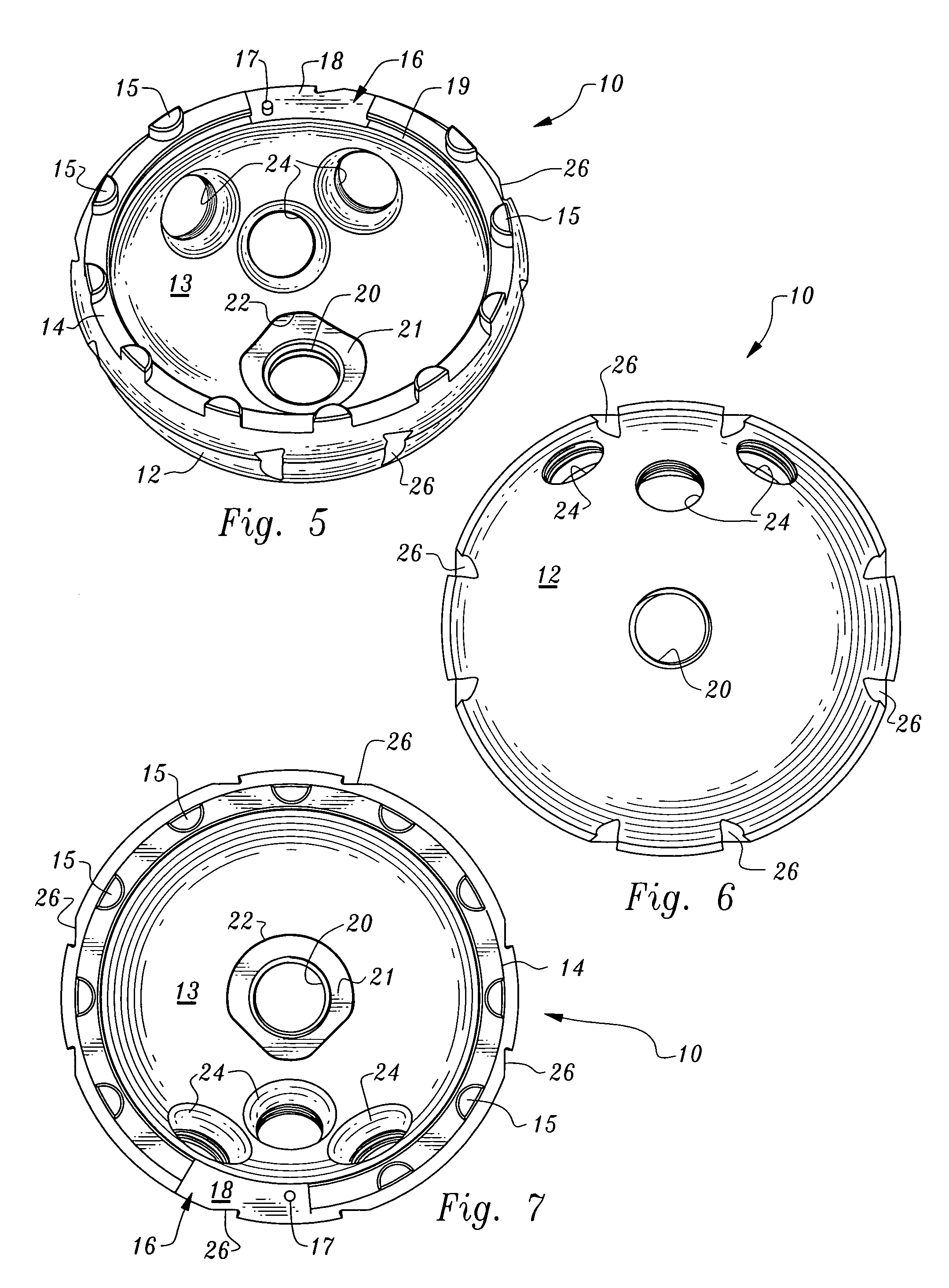 Locking ring for liner of acetabular cup