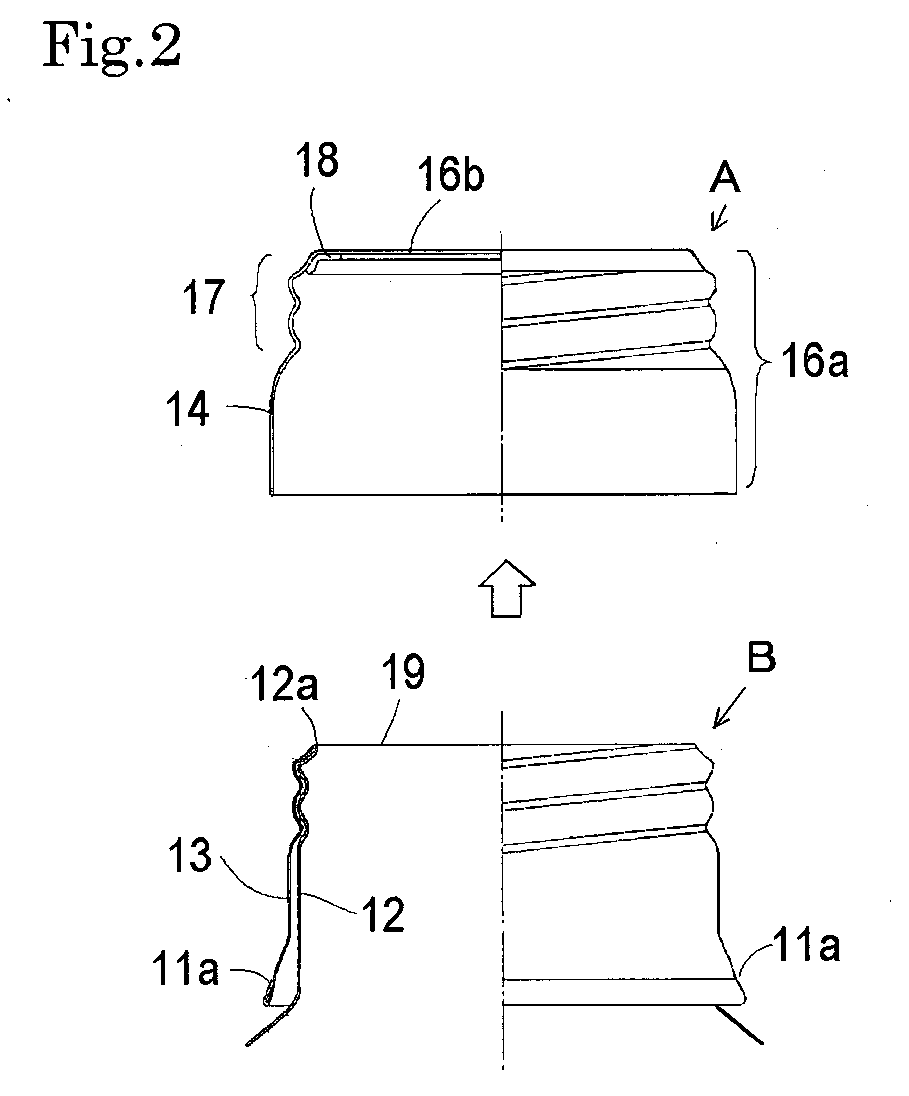 Container opening structure, container provide with the opening structure and method of manufacturing the opening structure