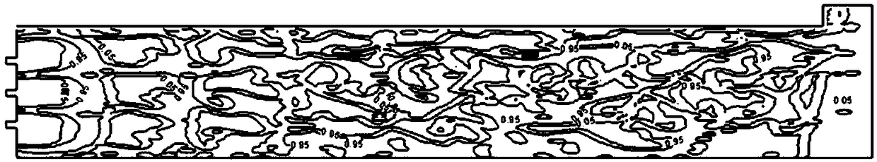 A method for determining the laying form of a pulsed fiber sand fracturing propping agent group