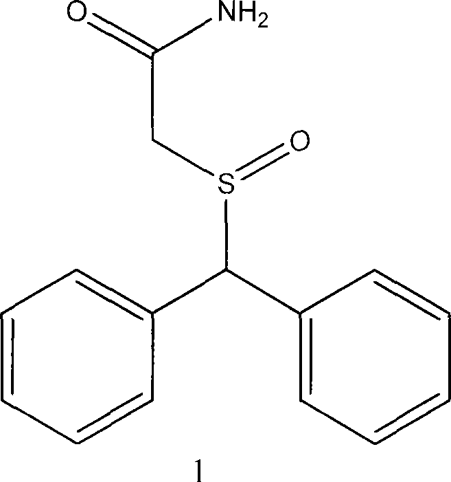 Method for preparing modafinil