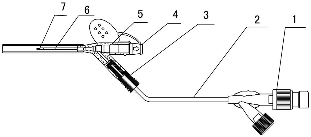 Infusion indwelling needle