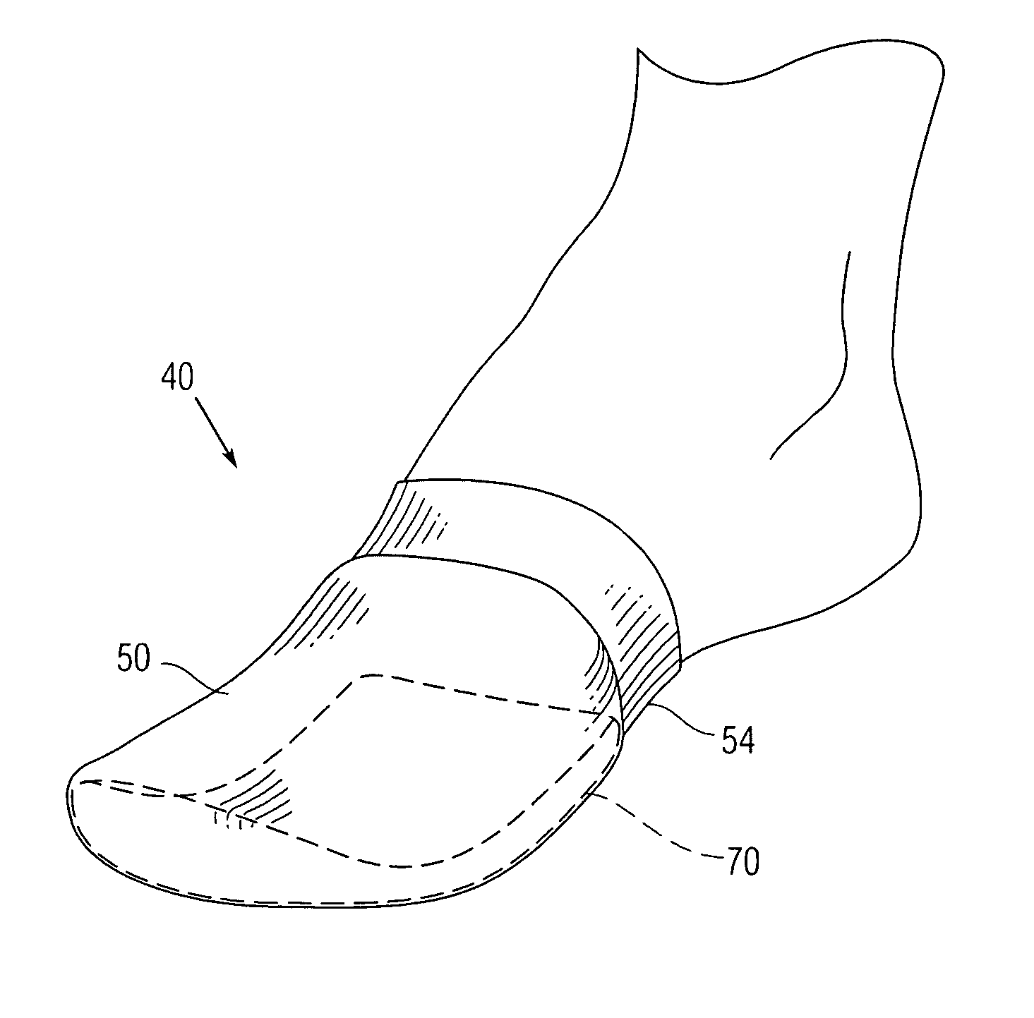 Cushioning foot insert