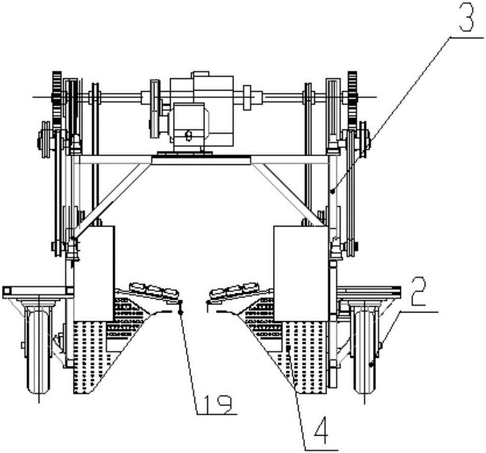 Seedling stage bilateral film collection and unloading all-in-one machine