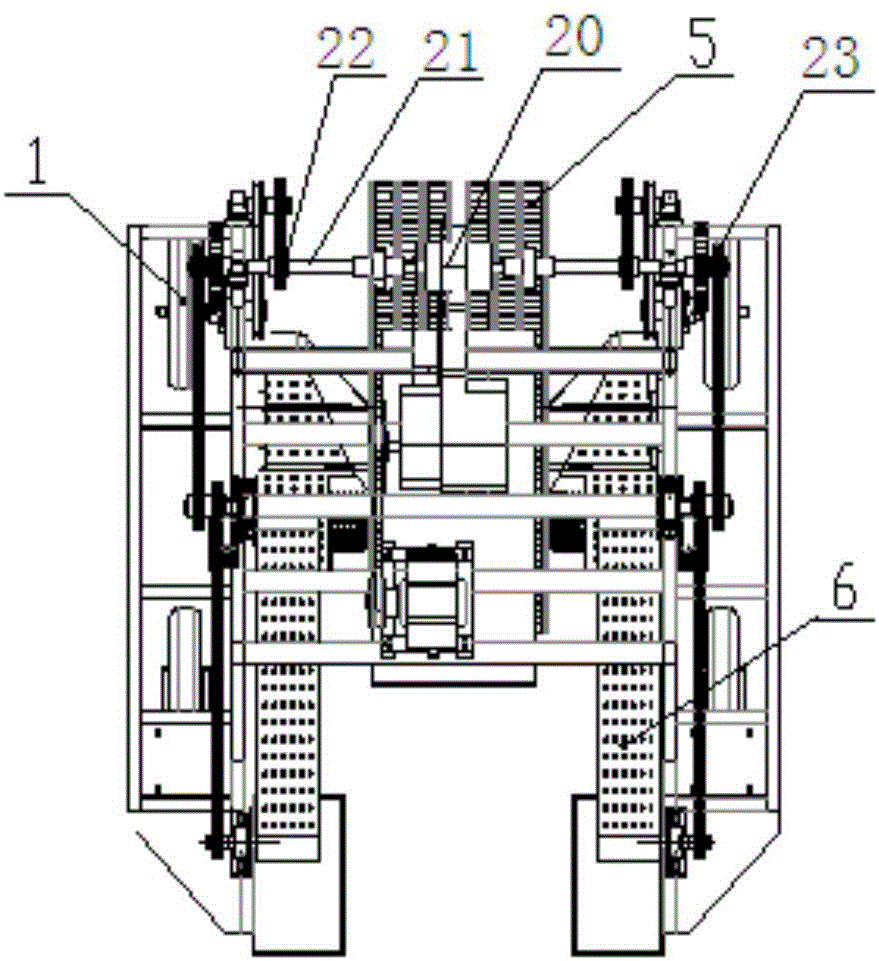 Seedling stage bilateral film collection and unloading all-in-one machine