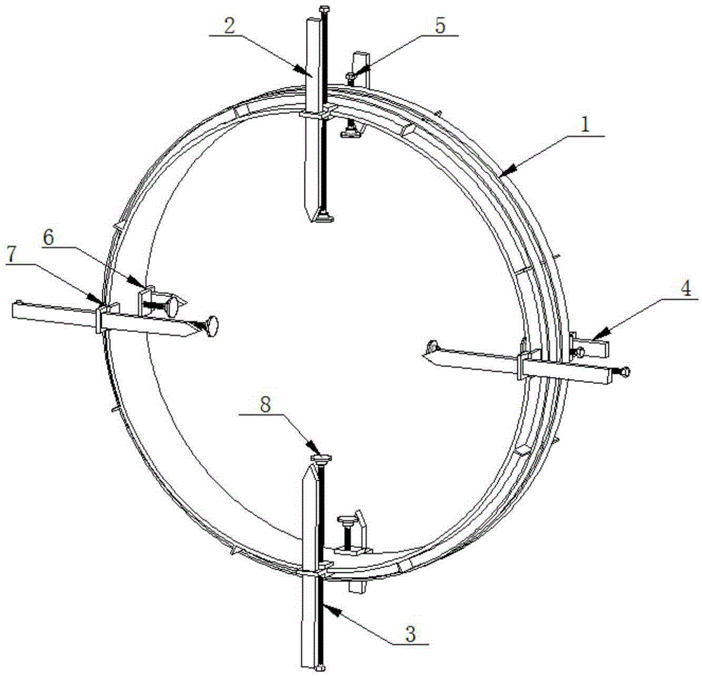 Coaxial casing pipe assembling device and method