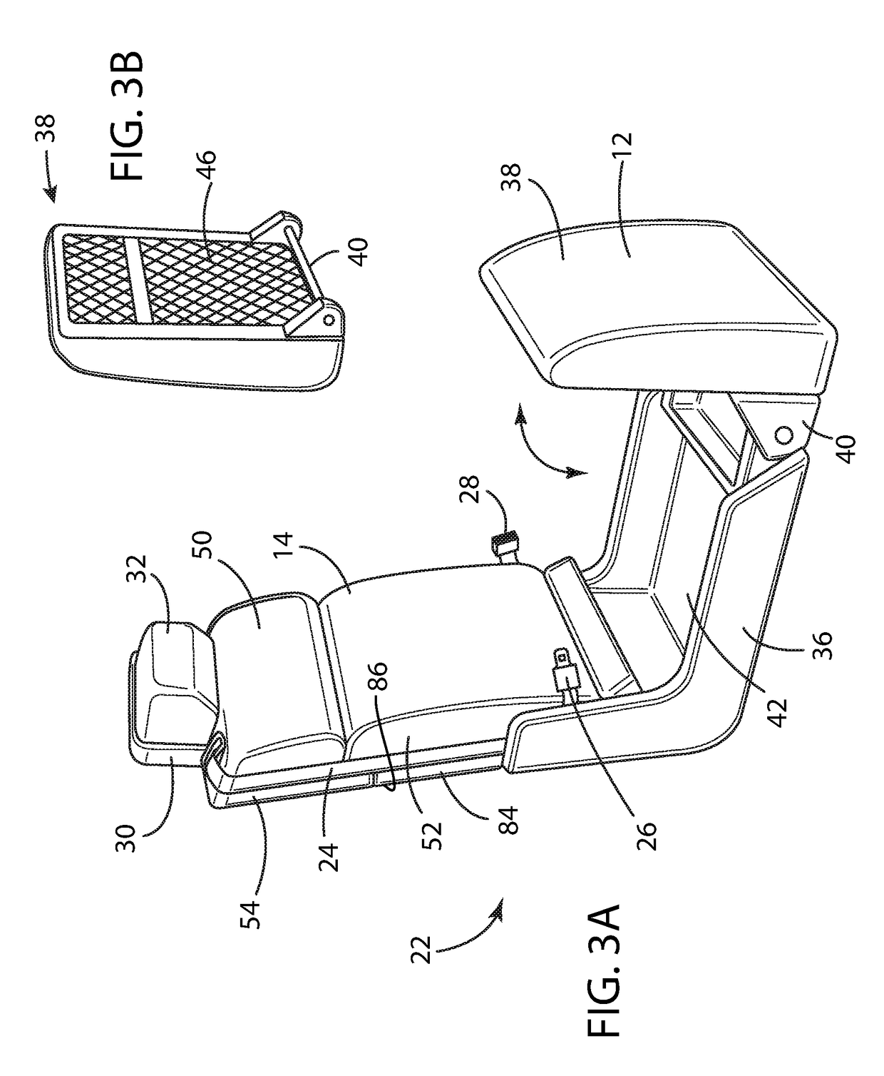 Flexible motor vehicle work surface for laptops and tablets