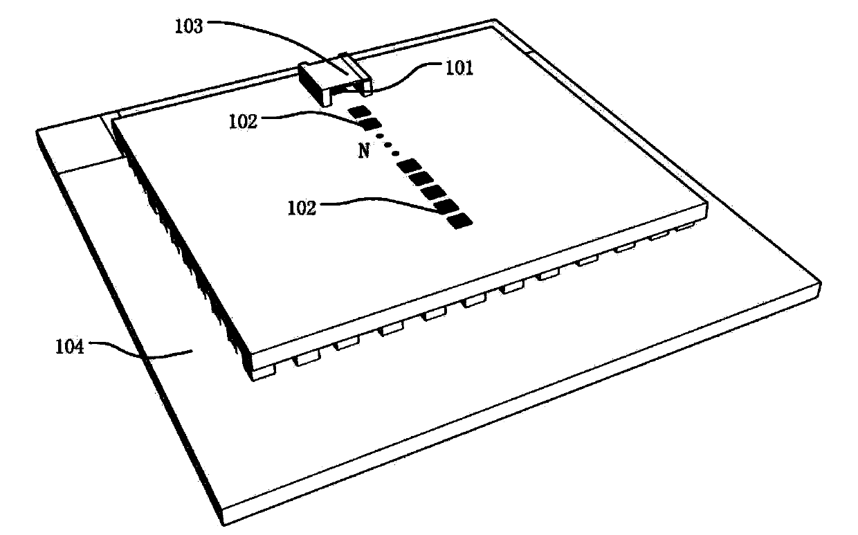 Photon detector calibration device and calibration method based on infrared railway vehicle detection