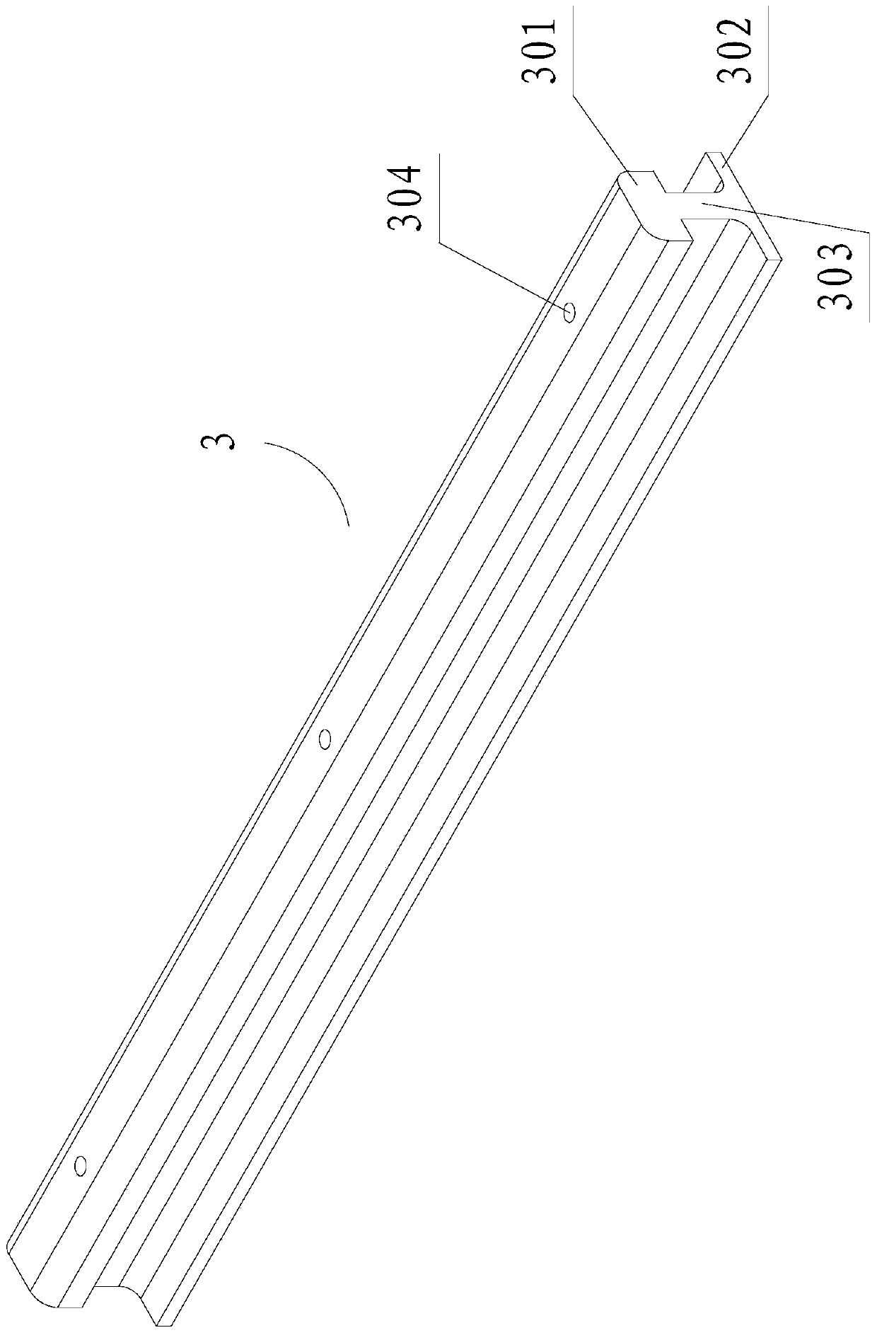 A formwork composite structure for cast-in-place walls and its construction method