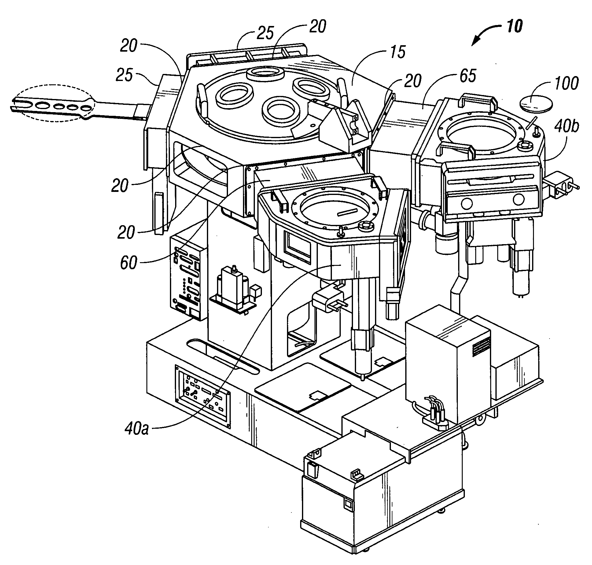 Integral facet cryopump, water vapor pump, or high vacuum pump