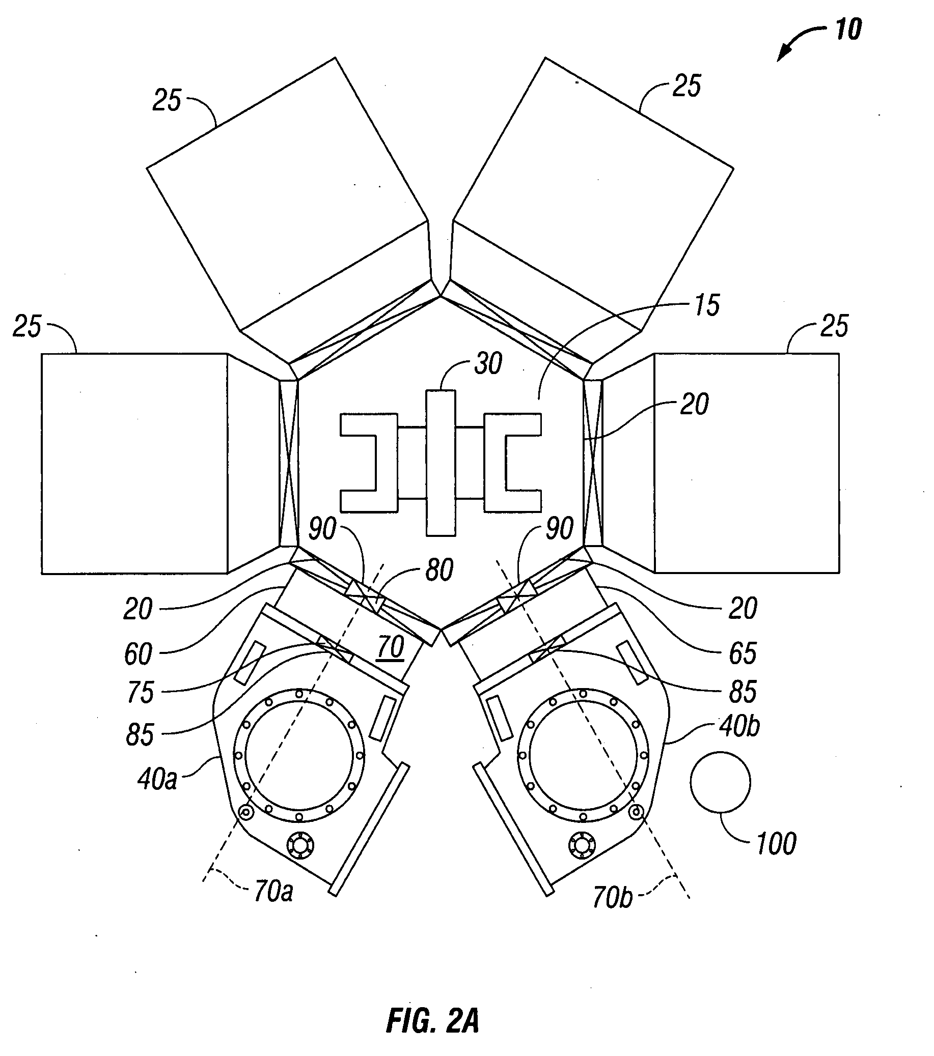 Integral facet cryopump, water vapor pump, or high vacuum pump