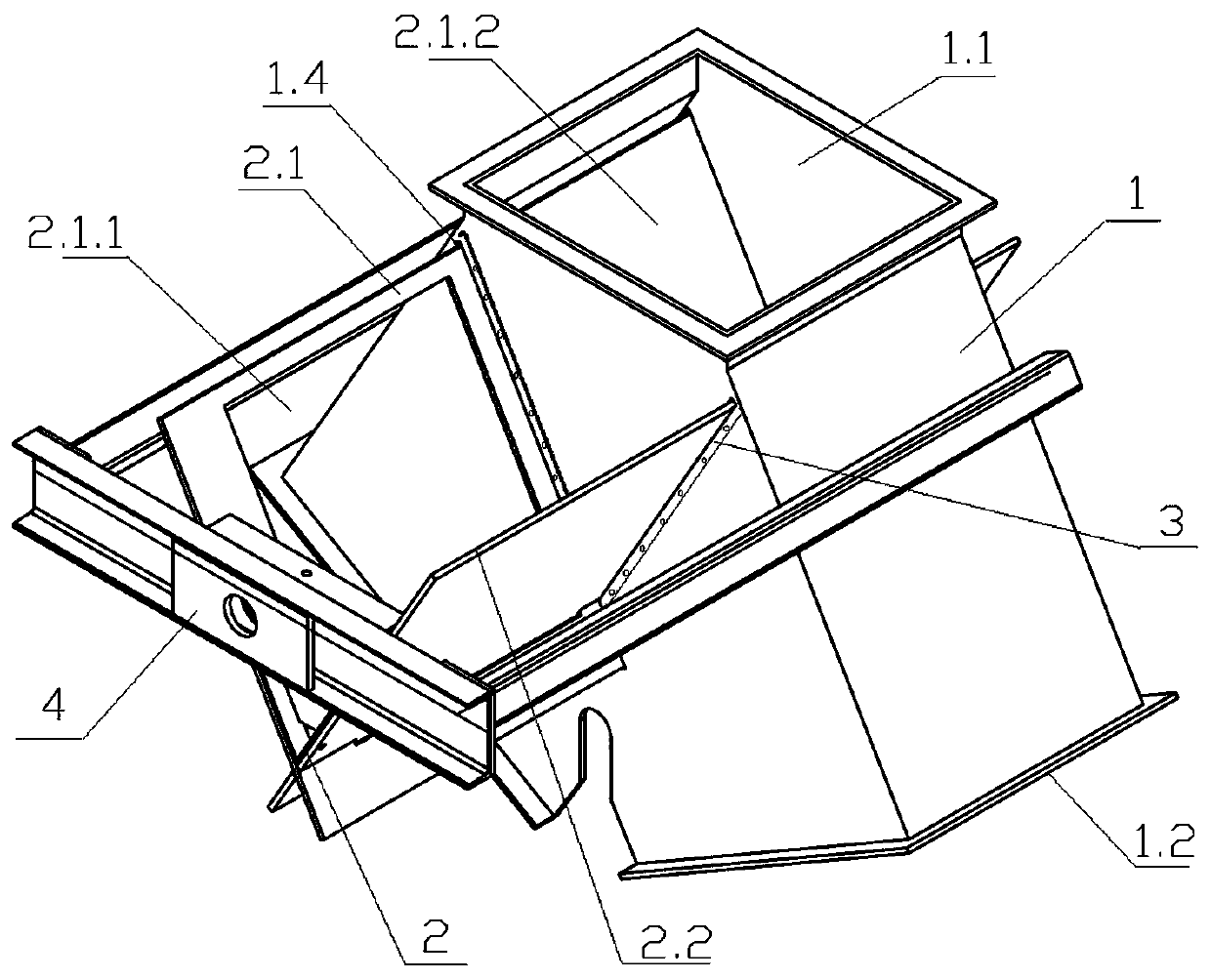 Directional conveying switch valve