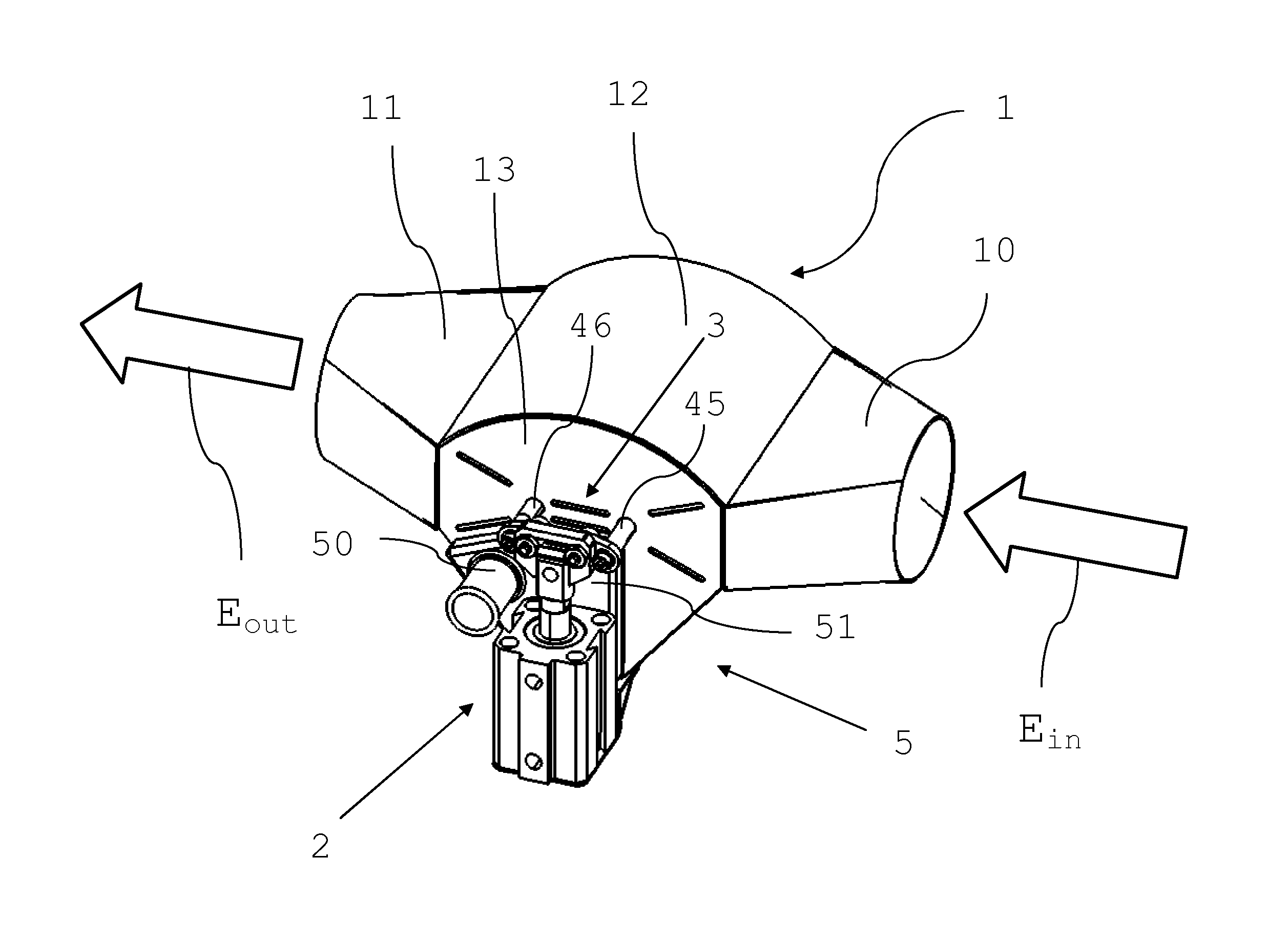 Unit for recovering thermal energy from exhaust gas of an internal combustion engine